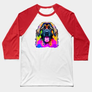 Floof Leonberger Colorful Illustration Baseball T-Shirt